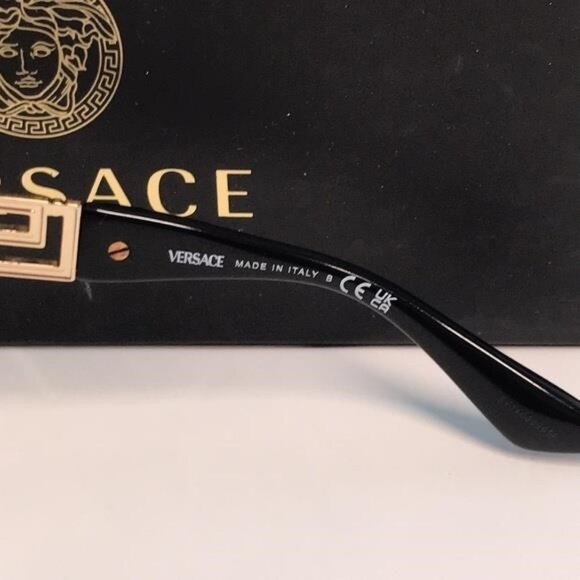 🕶️ Versace VE4394 3916 Cat-Eye Sunglasses – Black – Authentic Designer Shades - Picture 4 of 13